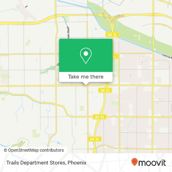 Trails Department Stores map