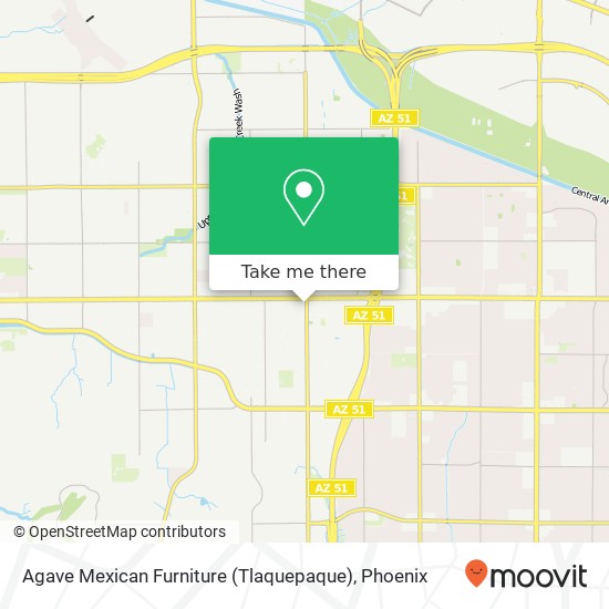 Mapa de Agave Mexican Furniture (Tlaquepaque)
