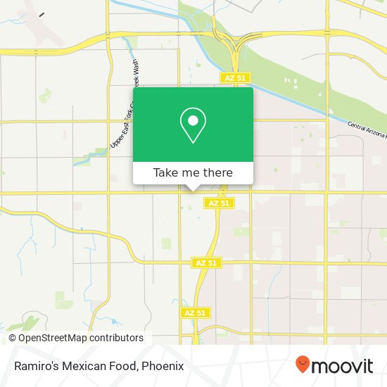 Ramiro's Mexican Food map