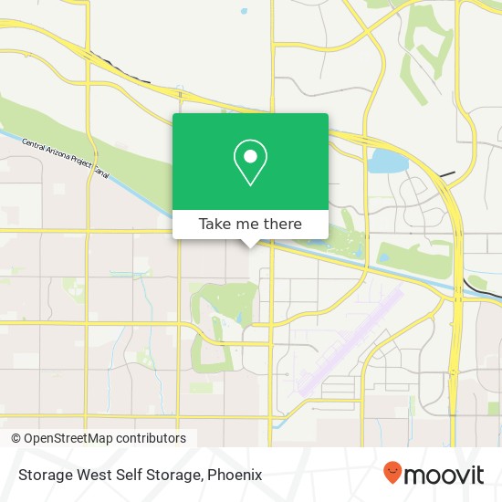 Storage West Self Storage map