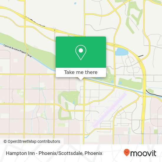 Mapa de Hampton Inn - Phoenix / Scottsdale