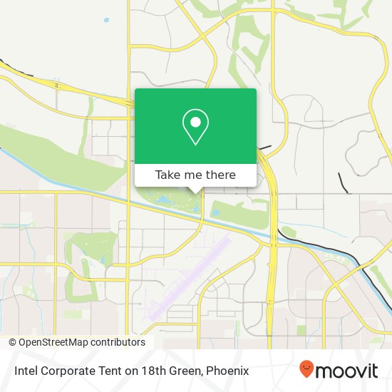 Mapa de Intel Corporate Tent on 18th Green