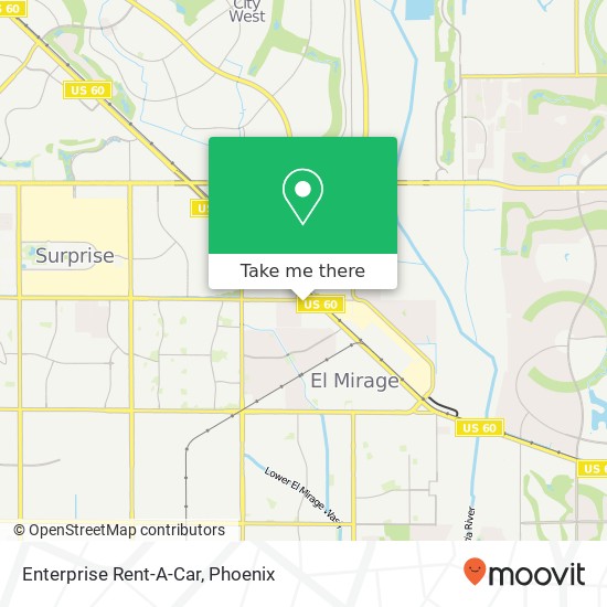 Mapa de Enterprise Rent-A-Car