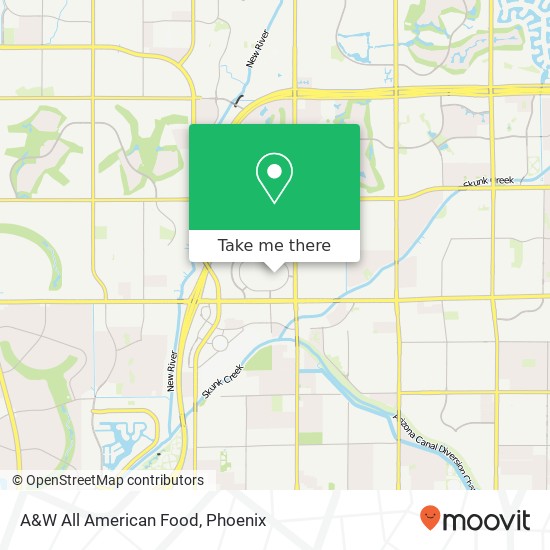 A&W All American Food map