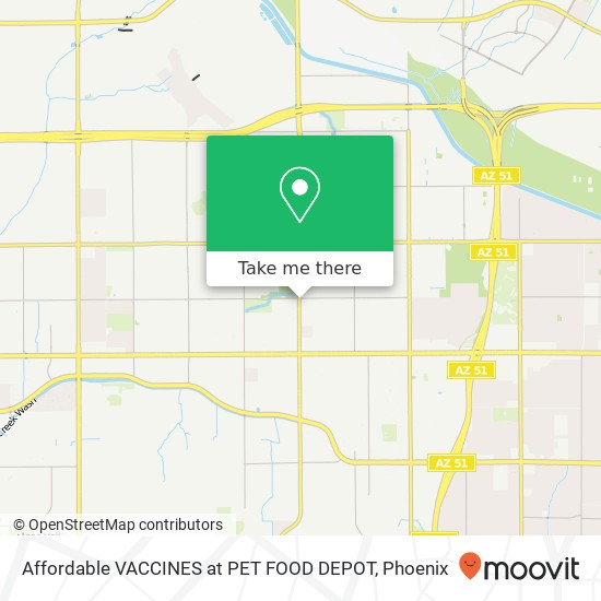 Mapa de Affordable VACCINES at PET FOOD DEPOT