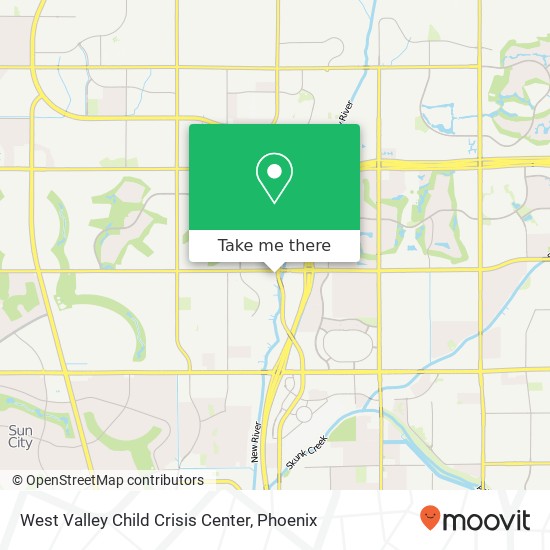 West Valley Child Crisis Center map
