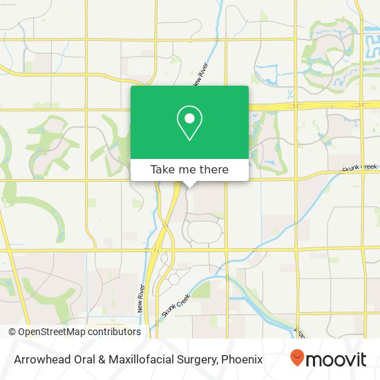 Mapa de Arrowhead Oral & Maxillofacial Surgery