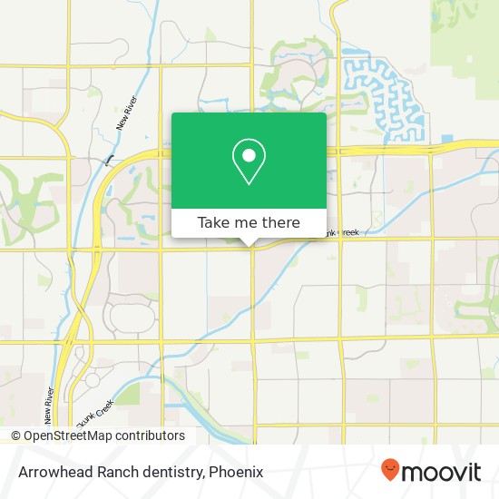 Arrowhead Ranch dentistry map