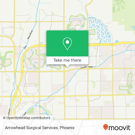 Mapa de Arrowhead Surgical Services