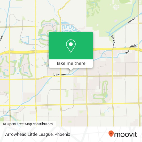 Mapa de Arrowhead Little League