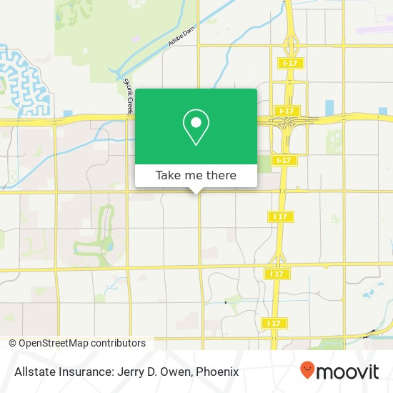 Allstate Insurance: Jerry D. Owen map