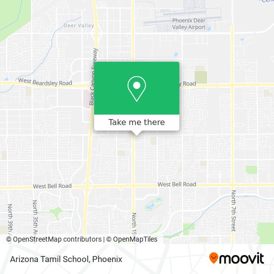 Arizona Tamil School map