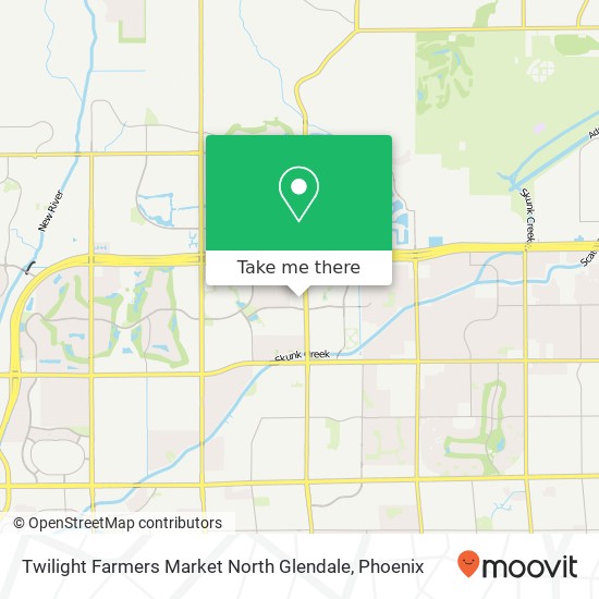 Mapa de Twilight Farmers Market North Glendale