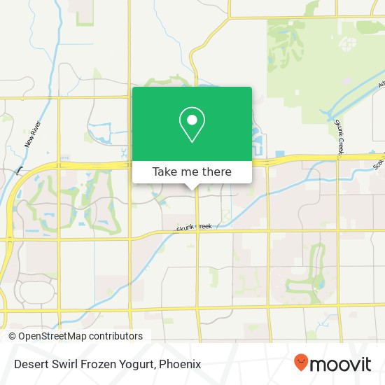 Desert Swirl Frozen Yogurt map