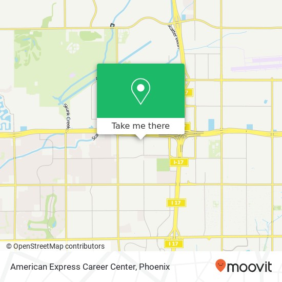 Mapa de American Express Career Center