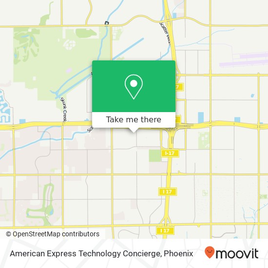 Mapa de American Express Technology Concierge