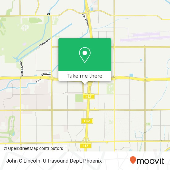 John C Lincoln- Ultrasound Dept map