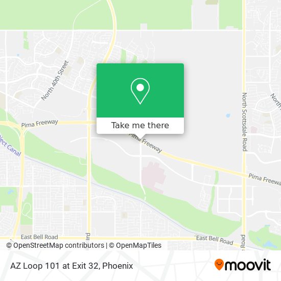 Mapa de AZ Loop 101 at Exit 32