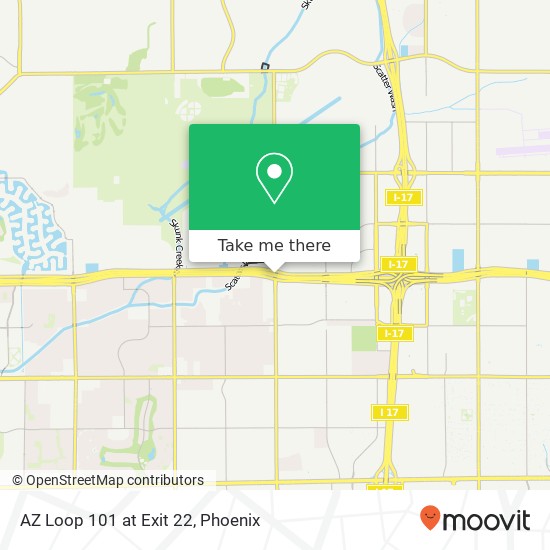 Mapa de AZ Loop 101 at Exit 22