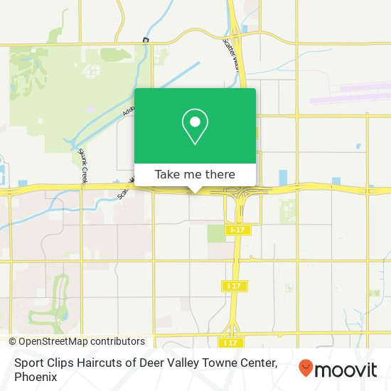 Mapa de Sport Clips Haircuts of Deer Valley Towne Center