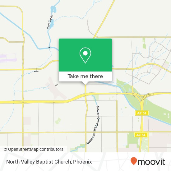 North Valley Baptist Church map