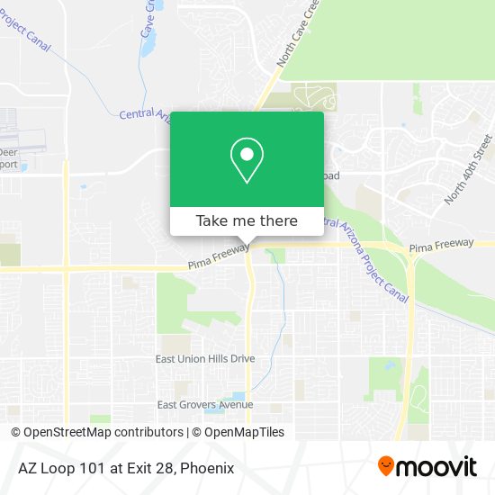 Mapa de AZ Loop 101 at Exit 28
