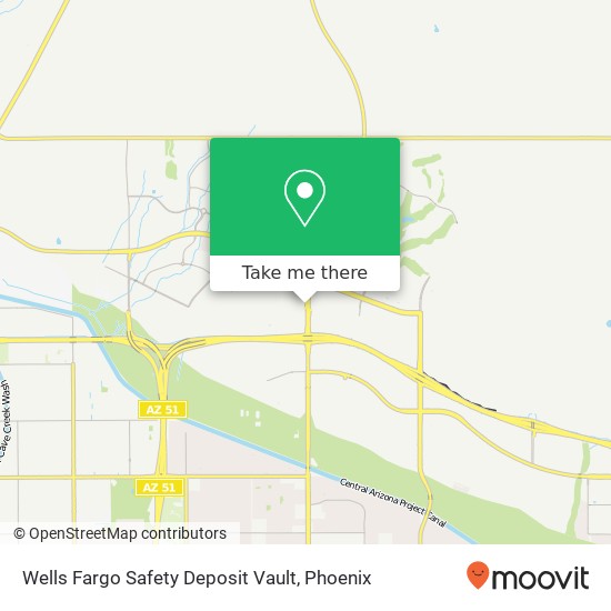 Mapa de Wells Fargo Safety Deposit Vault