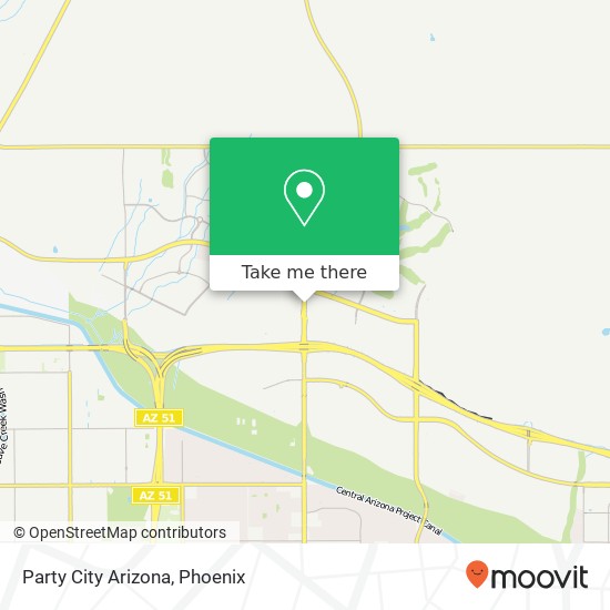 Mapa de Party City Arizona