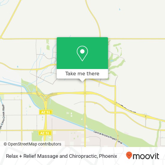 Relax + Relief Massage and Chiropractic map