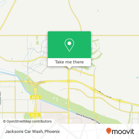 Jacksons Car Wash map