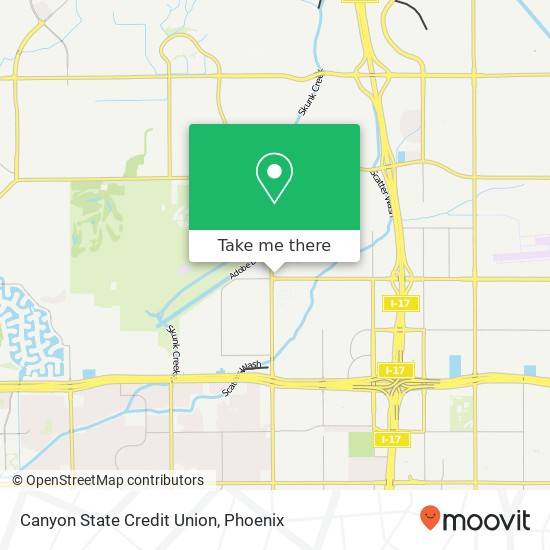 Canyon State Credit Union map