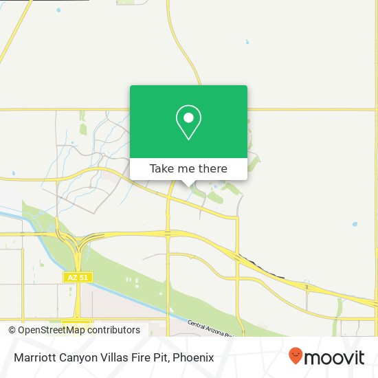 Mapa de Marriott Canyon Villas Fire Pit