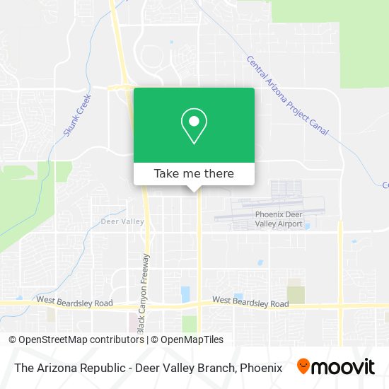The Arizona Republic - Deer Valley Branch map
