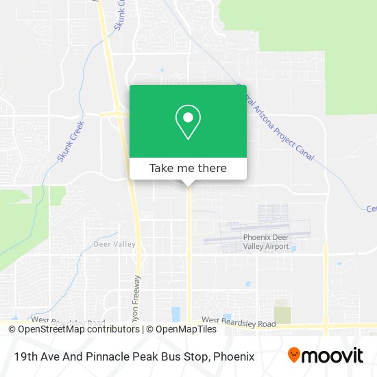 19th Ave And Pinnacle Peak Bus Stop map