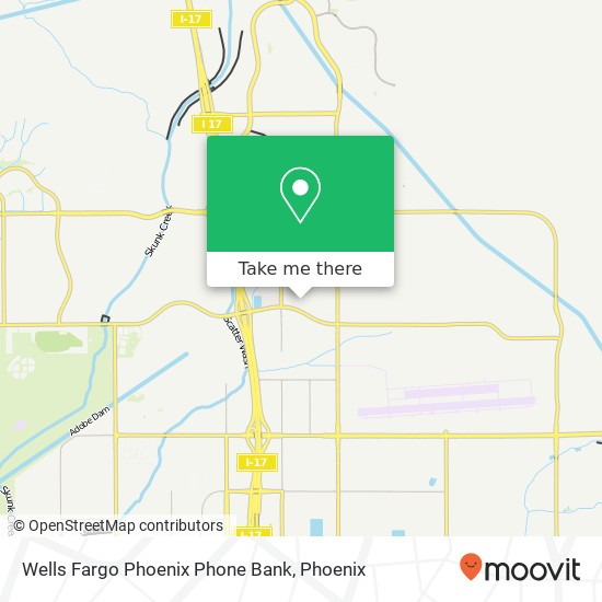 Wells Fargo Phoenix Phone Bank map