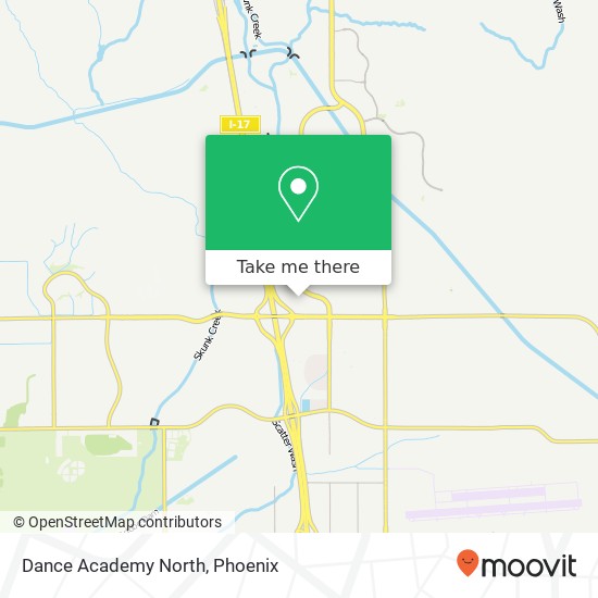 Mapa de Dance Academy North