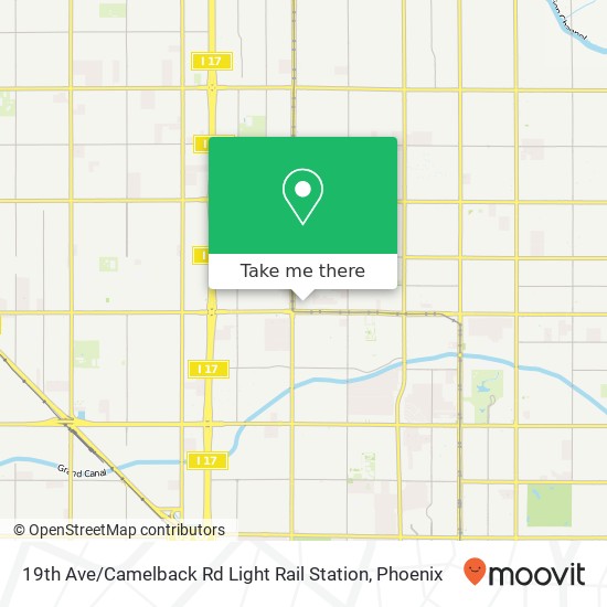 19th Ave / Camelback Rd Light Rail Station map