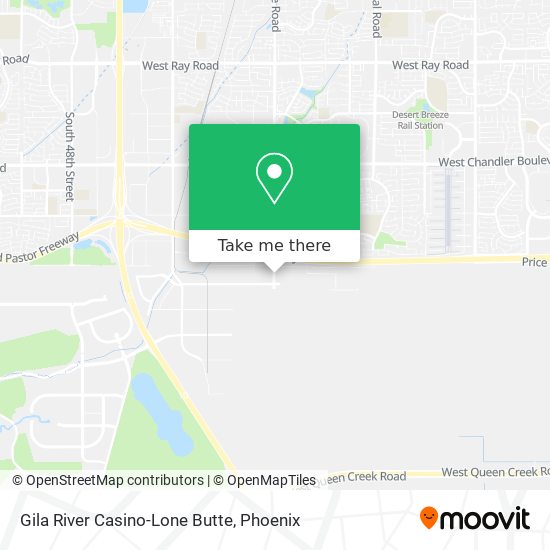 Gila River Casino-Lone Butte map