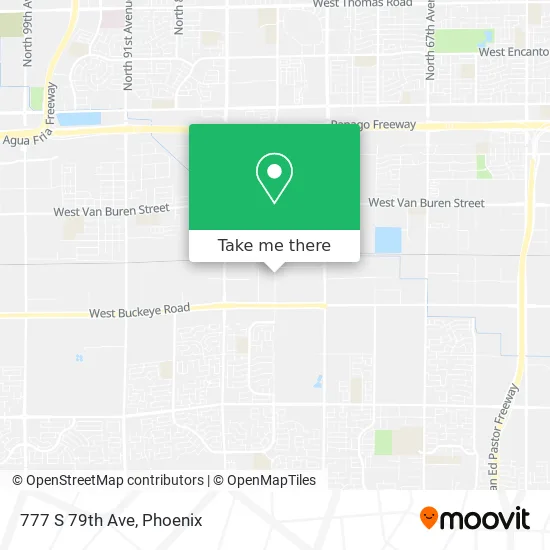 777 S 79th Ave map