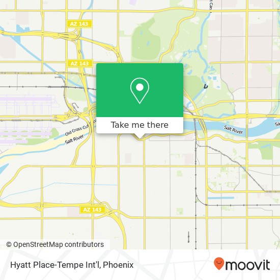 Hyatt Place-Tempe Int'l map