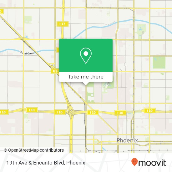 19th Ave & Encanto Blvd map