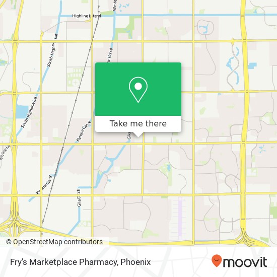 Mapa de Fry's Marketplace Pharmacy