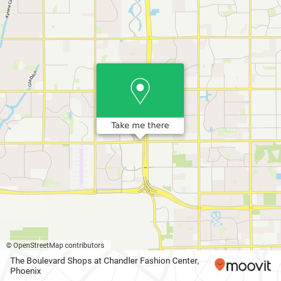 The Boulevard Shops at Chandler Fashion Center map