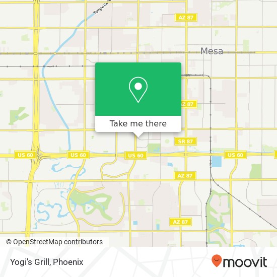 Mapa de Yogi's Grill