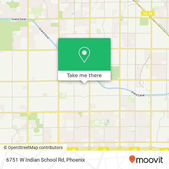 Mapa de 6751 W Indian School Rd