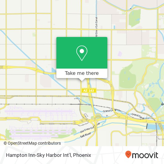 Hampton Inn-Sky Harbor Int'l map