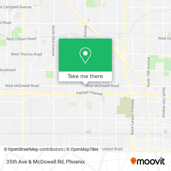 35th Ave & McDowell Rd map