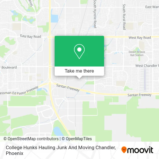 College Hunks Hauling Junk And Moving Chandler map