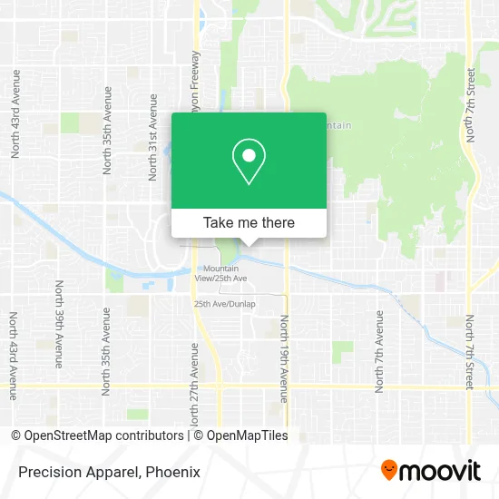 Precision Apparel map