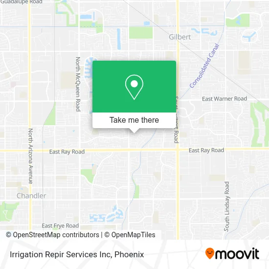 Irrigation Repir Services Inc map